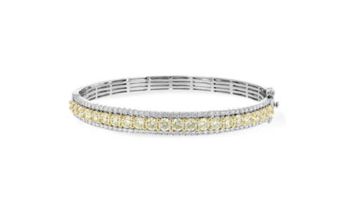 A stunning Allison-Kauffman diamond bangle, available at Pucci’s Jewelers.